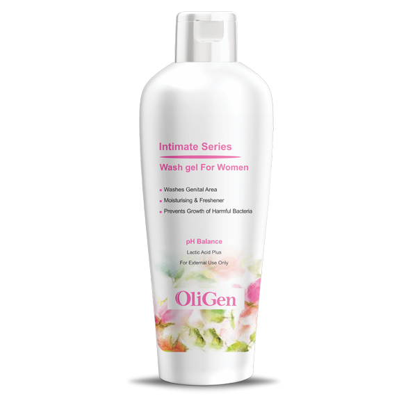 gel-intimate-wagh-oligen/webp1 ژل شستشوی بهداشتی بانوان الی ژن 200 میل - Image 1