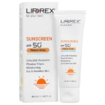 کرم ضد آفتاب رنگی ( بژ طبیعی) SPF50 لیپورکس پوست خشک و حساس 40 میلی لیتر