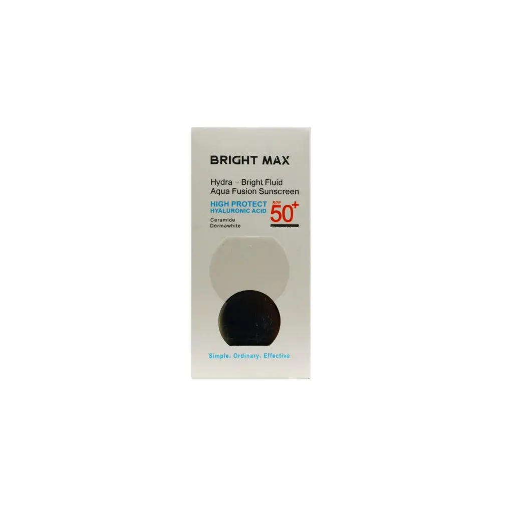 Cream-Bright max -sunscreen/webp1 فلوئید ضد آفتاب آکوافیوژن هیدرا برایت SPF50 برایت مکس 50 میلی لیتر - Image 1