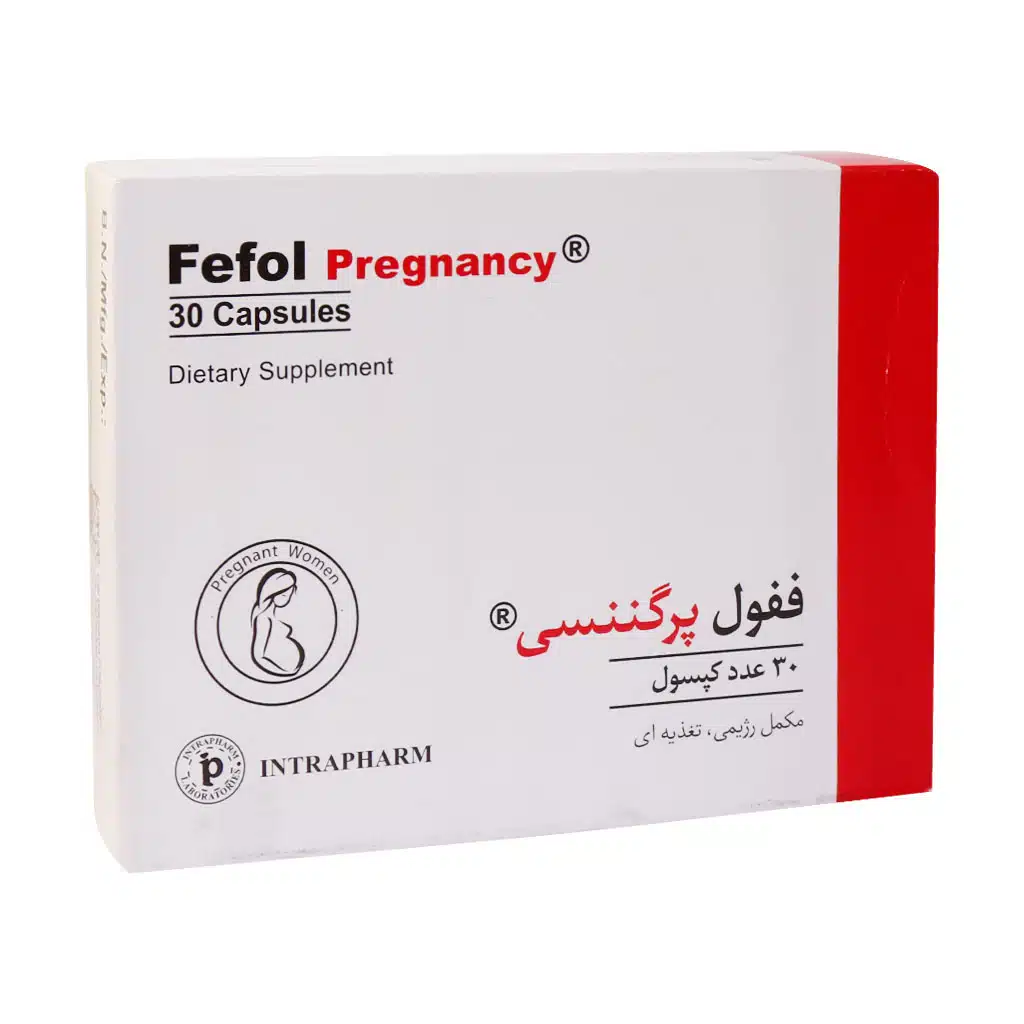Intrapharm-Fefol-Pregnancy-30-Capsules.jpg ففول (فیفول) پرگننسی (بارداری) - Image 1