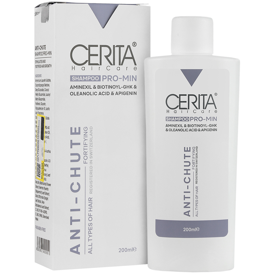 Shampoo- anti-chute all types hair cerita/webp1 شامپو ضد ریزش پرومین انواع مو سریتا 200 میلی لیتر - Image 1