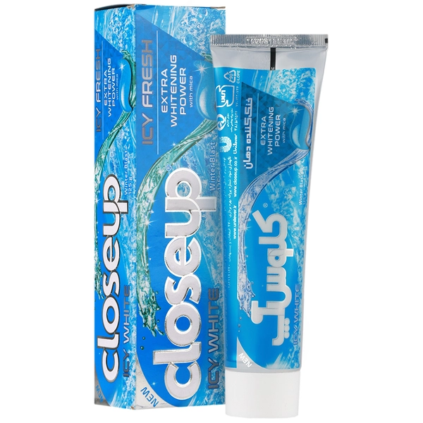 Toothpaste-Closeup-icy fresh-gel/webp1 خمیر دندان ژله ای آیسی وایت وینتر بلست کلوس آپ - Image 1