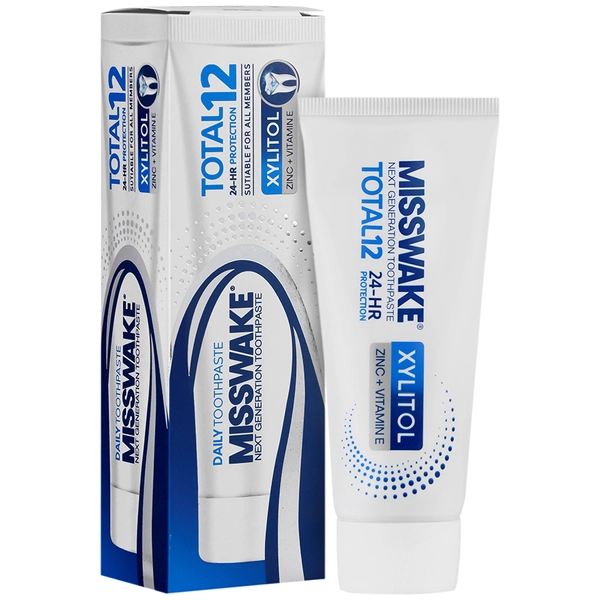 Toothpaste-Misswake-total12/webp1 خمیر دندان کامل حاوی زایلیتول میسویک ۷۵ میلی لیتر - Image 1