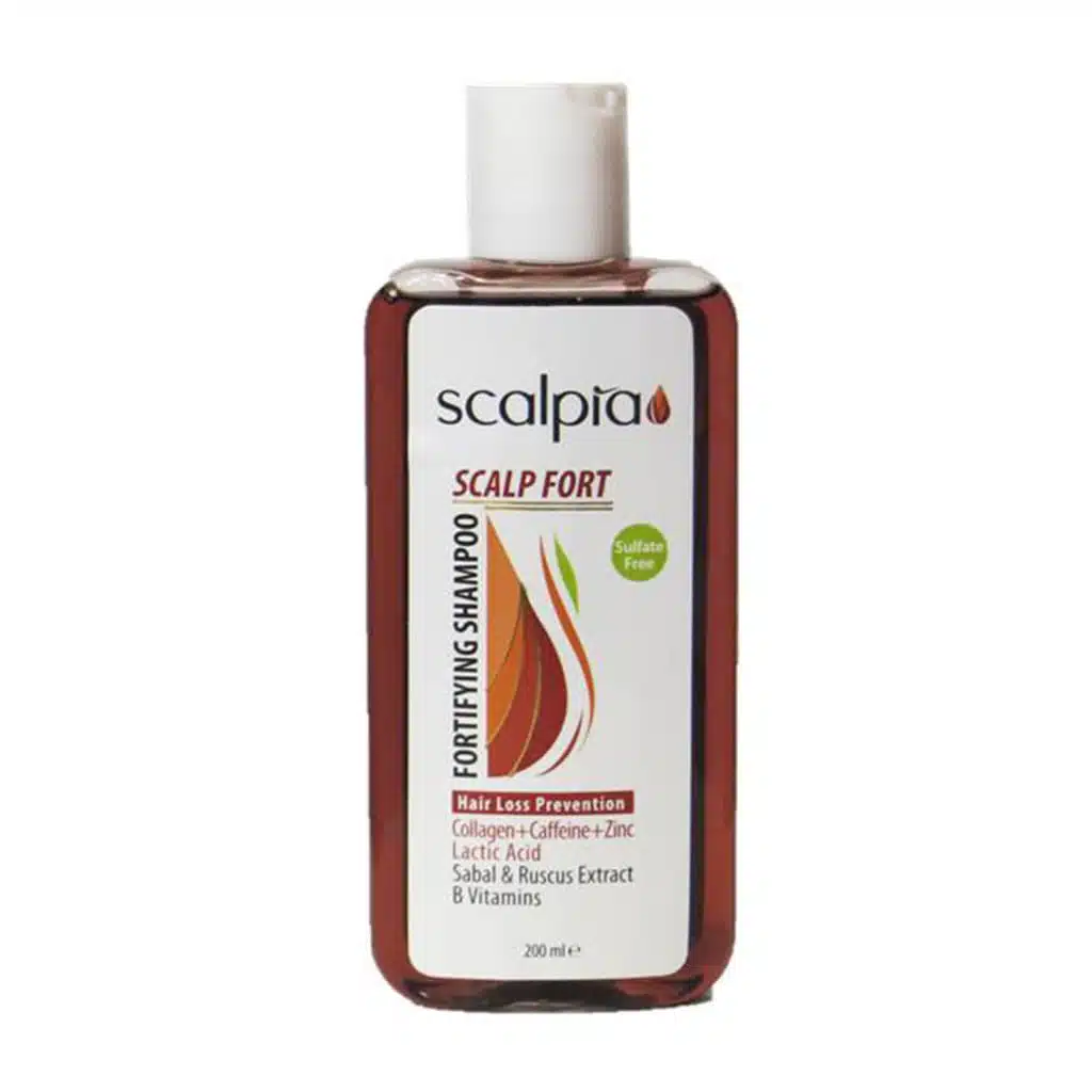 Shampoo-Scalpia-scalp fort-fortifying-for all hair type/webp1 شامپو تقویت کننده مو سر اسکالپیا 200 میلی لیتر - Image 1