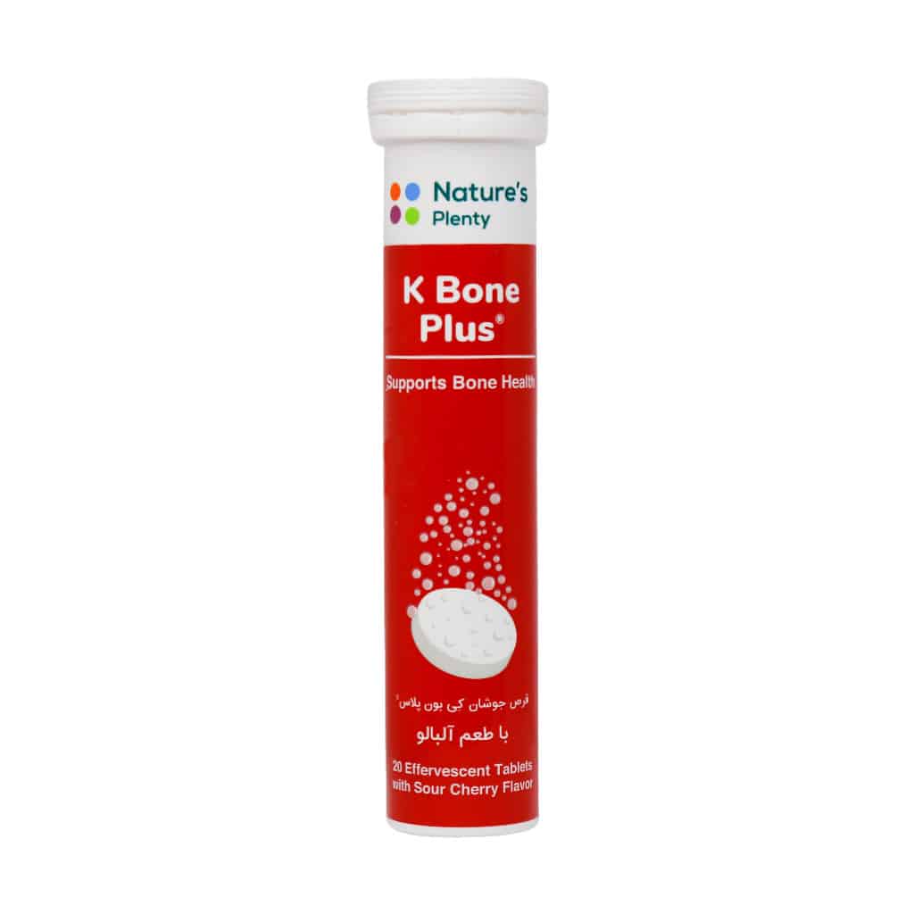 Tab- K bone plus-20 tab eff/webp2 قرص جوشان کی بون پلاس آلبالویی نیچرز پلنتی 20 عددی - Image 1
