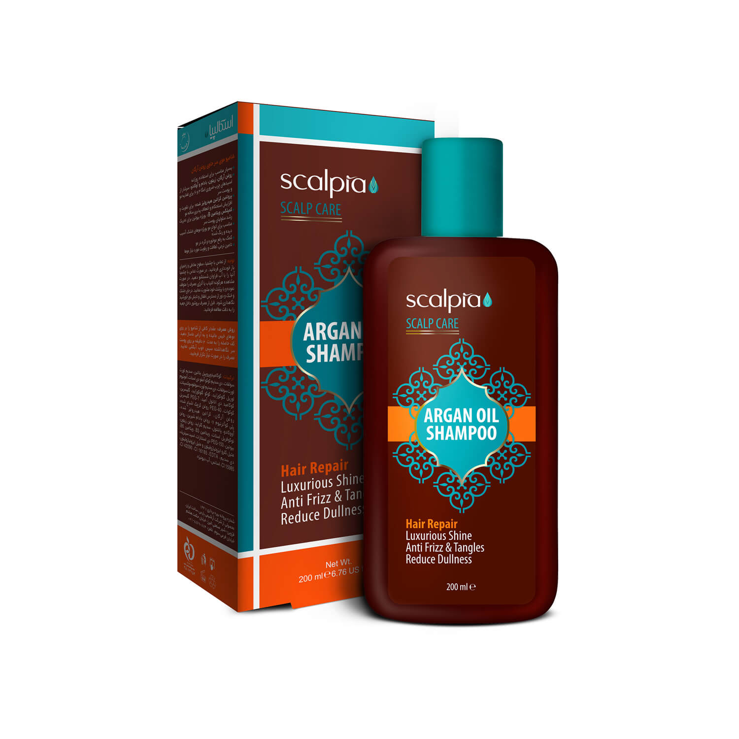 Shampoo-Argan oil-scalpia/webp1 شامپو موی سر روغن آرگان اسکالپیا 200 میلی لیتر - Image 1