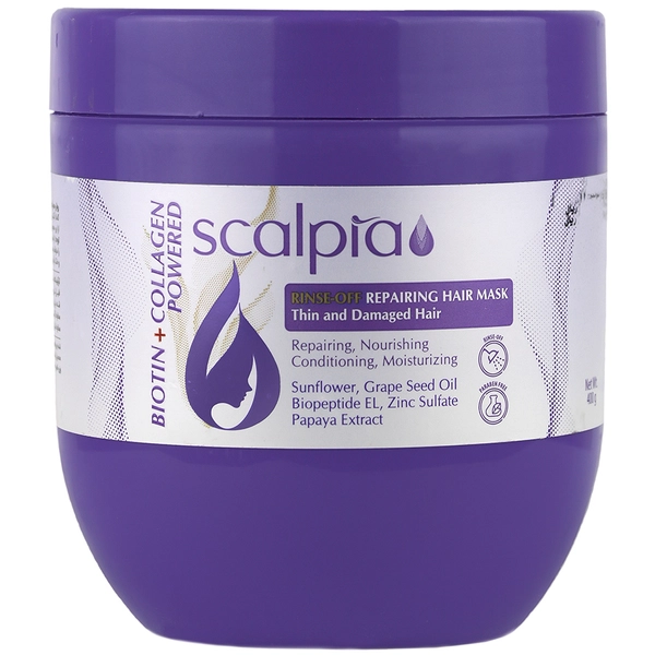 Mask-scalpia-biotin+collagen-400 ml/webp1 ماسک مو (با آبکشی) بیوتین کلاژن اسکالپیا 400 میلی لیتر - Image 1