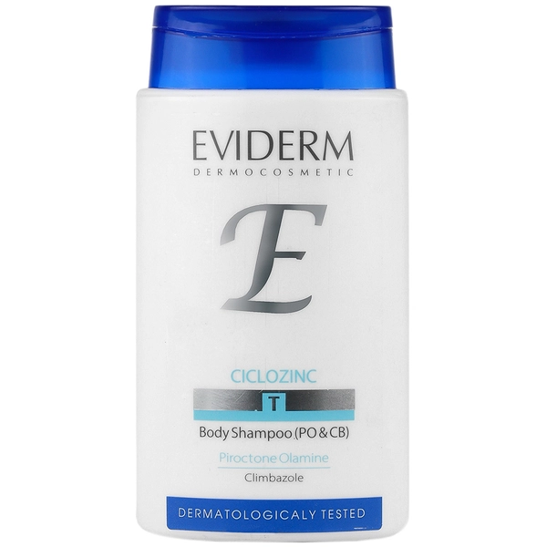 Body wash-eviderm-ciclozinc/webp1 شامپو بدن سیکلوزینک اویدرم 200 میلی لیتر - Image 1