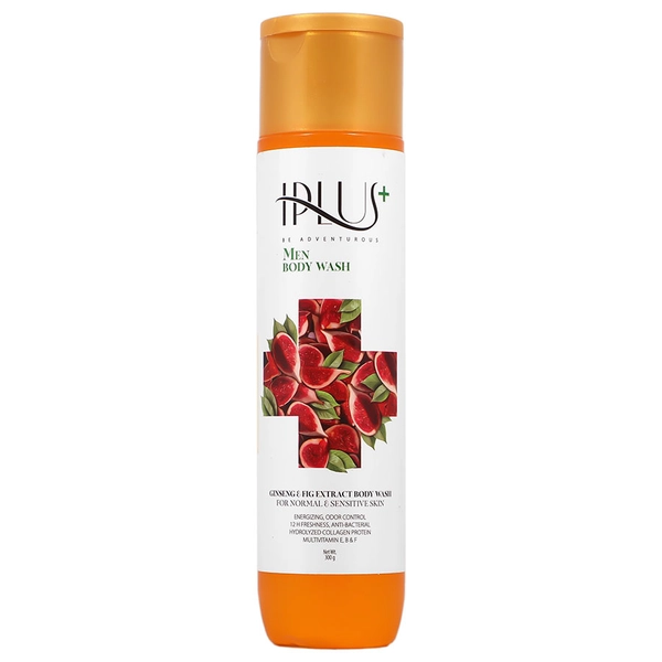 Body wash-iplus-men-ginseng-300ml/webp1 شامپو بدن آقایان عصاره انجیر و جینسنگ آی پلاس 300 میلی لیتر - Image 1