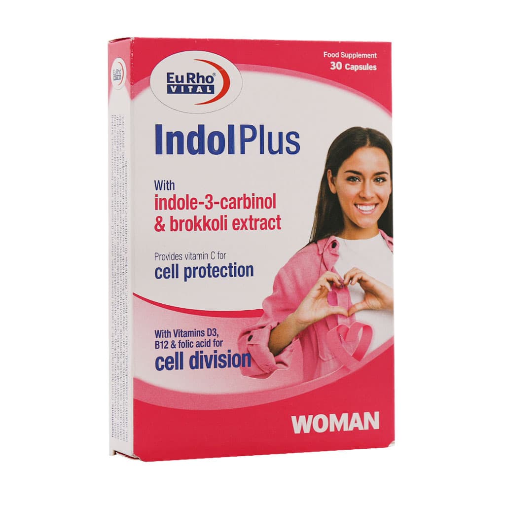 Cap-Indol plus- for women-eurhovital/webp1 کپسول ایندول پلاس یوروویتال 30 عددی - Image 1
