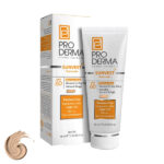 کرم ضد آفتاب و مرطوب کننده بژ طبیعی پوست معمولی و خشک  SPF60 پرودرما 40 میلی لیتر